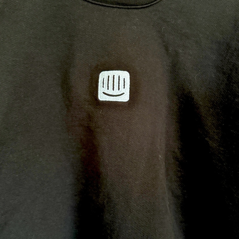 Everybody World Black Trash Crewneck Size Med made In The USA - Picture 3 of 7
